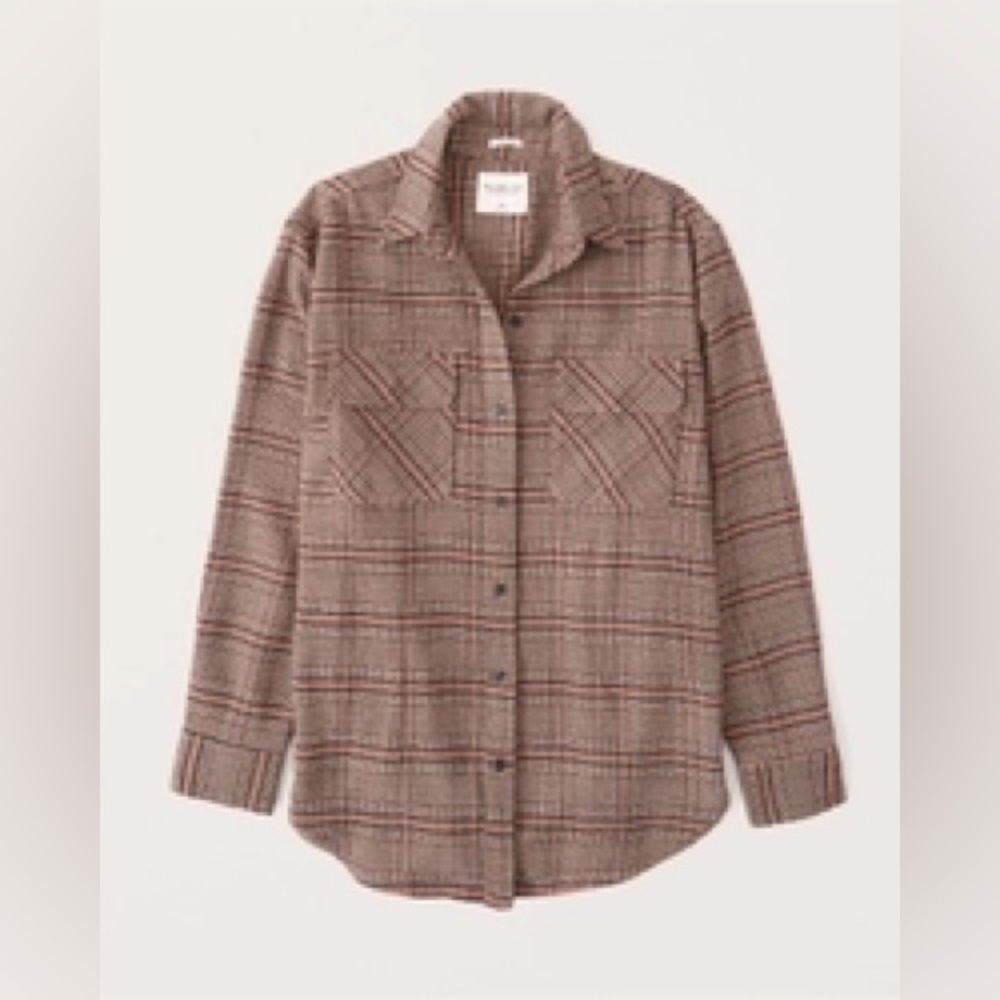 Abercrombie and Fitch Oversized Flannel Shirt Jacket